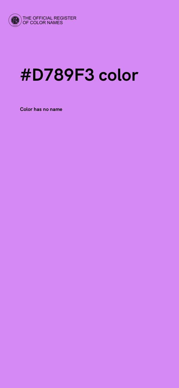 #D789F3 color image