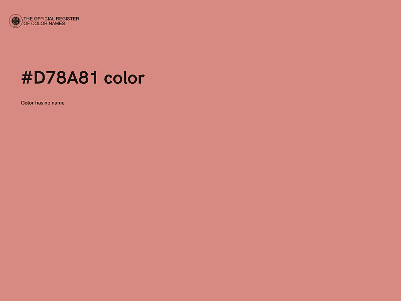 #D78A81 color image