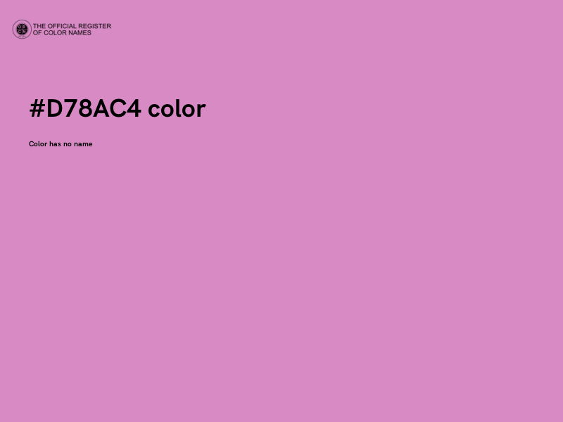 #D78AC4 color image