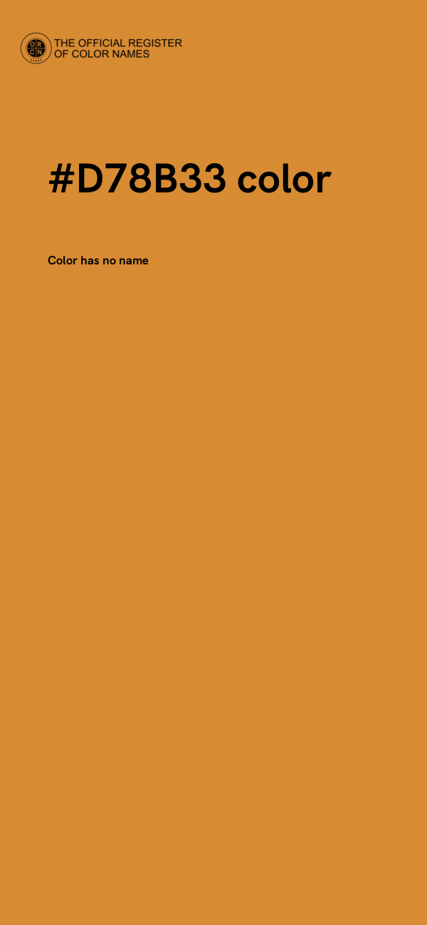 #D78B33 color image