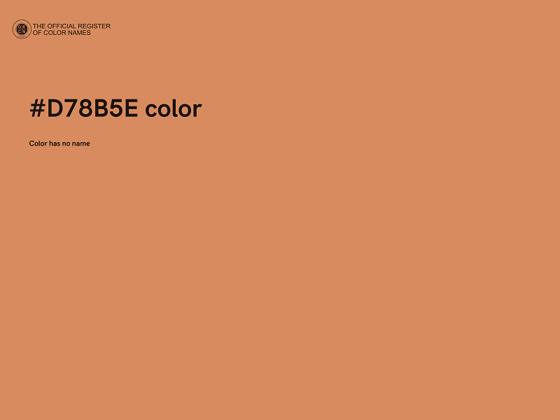 #D78B5E color image