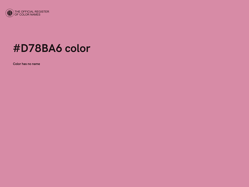 #D78BA6 color image