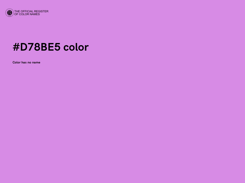 #D78BE5 color image