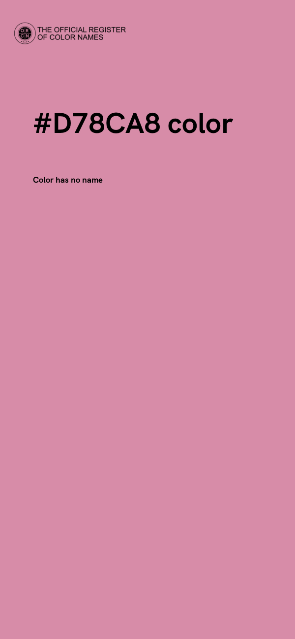 #D78CA8 color image