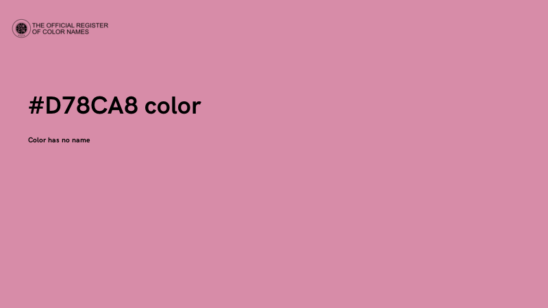 #D78CA8 color image
