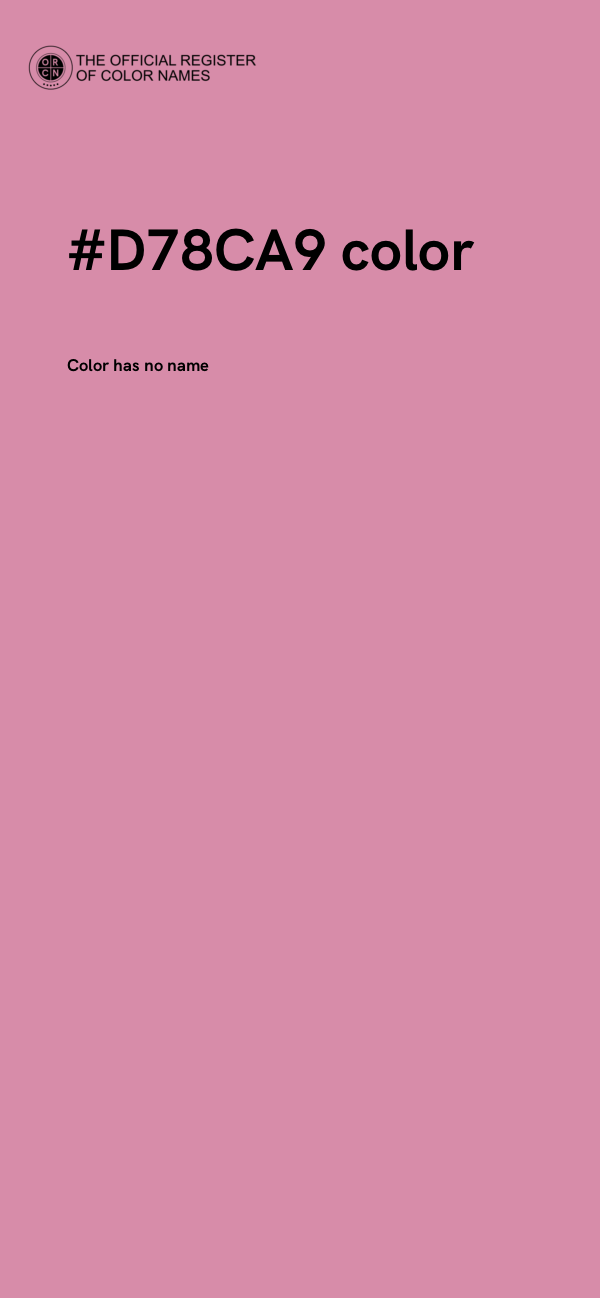 #D78CA9 color image