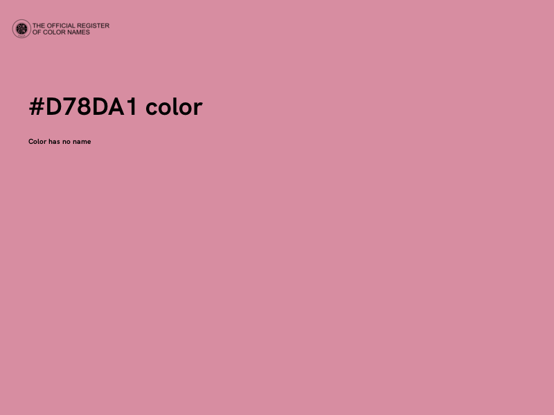 #D78DA1 color image
