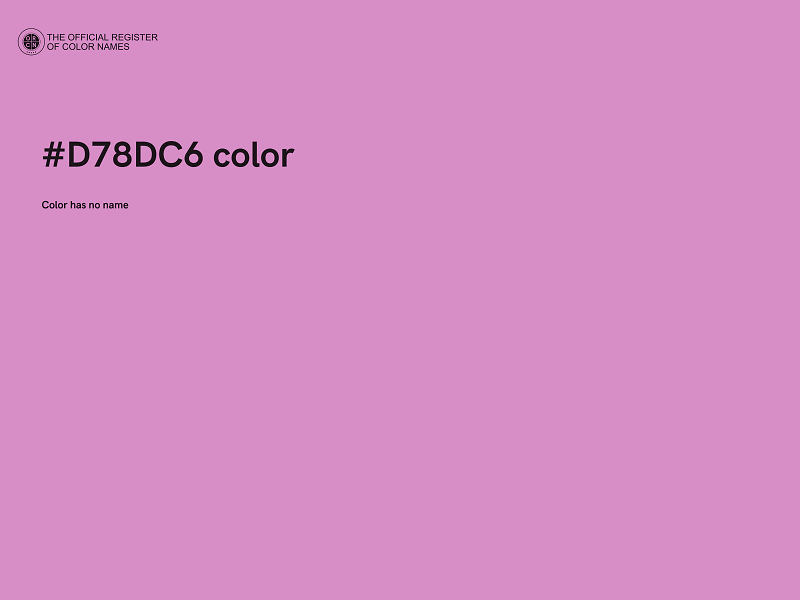 #D78DC6 color image