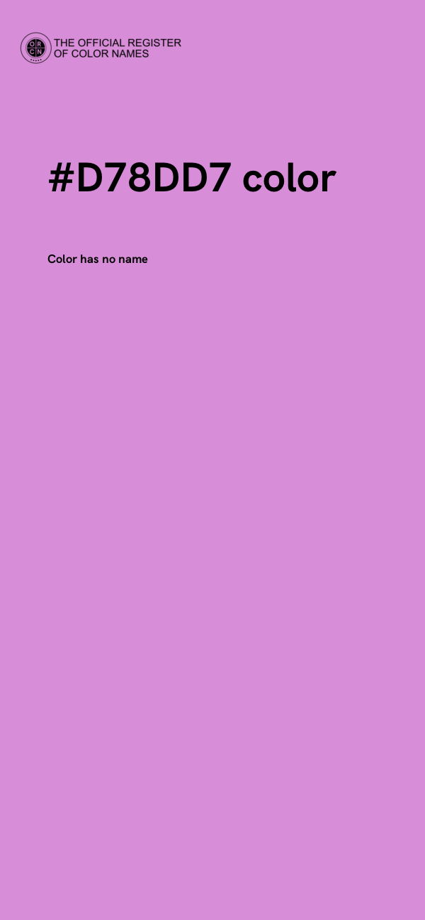#D78DD7 color image