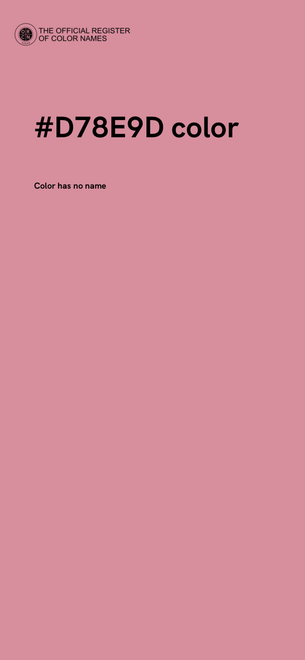 #D78E9D color image