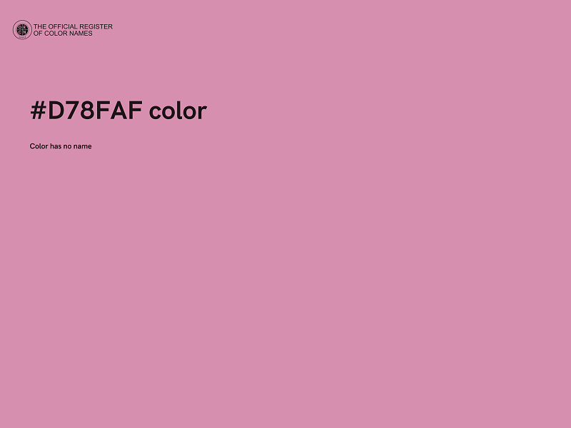 #D78FAF color image