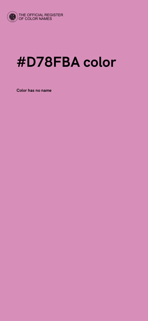 #D78FBA color image