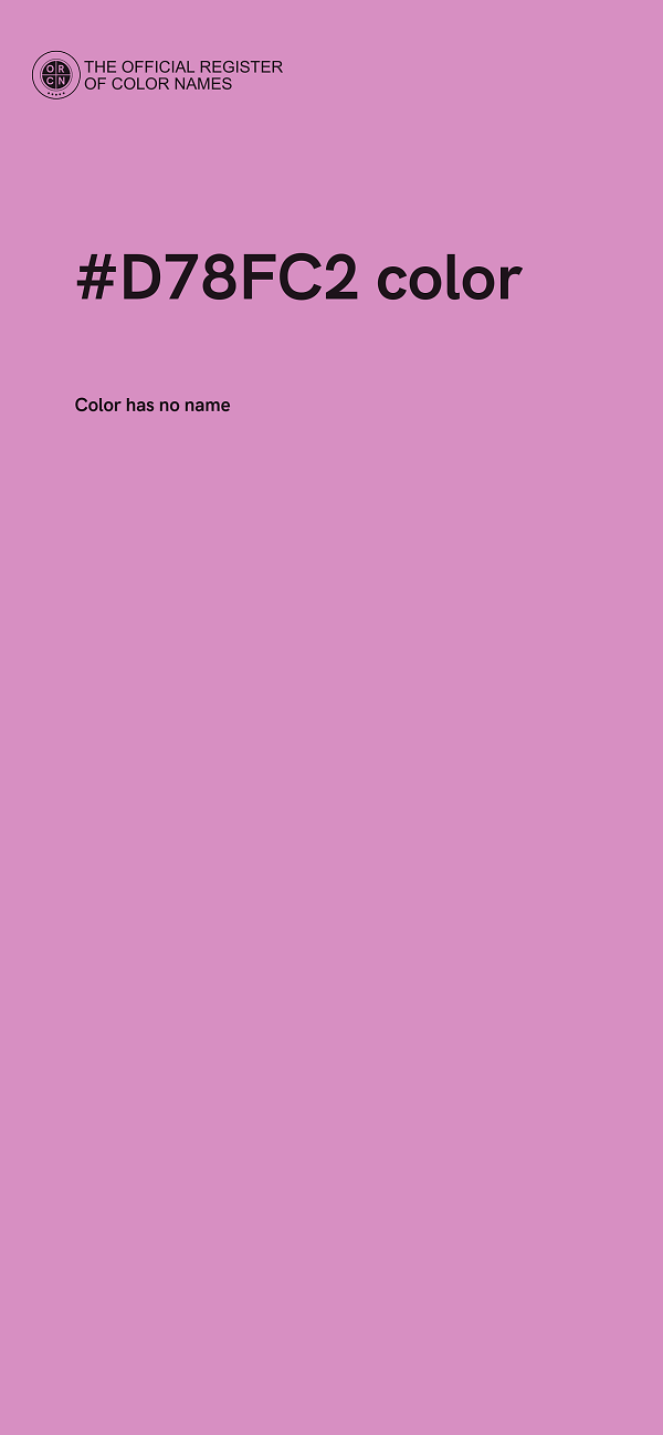 #D78FC2 color image