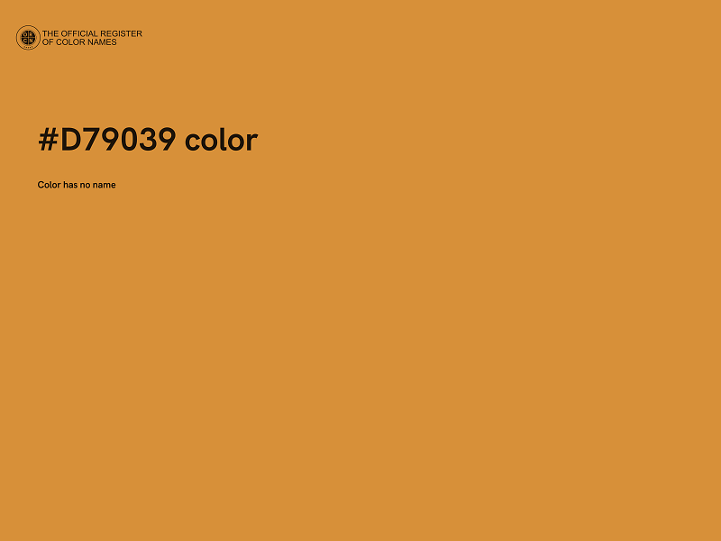#D79039 color image
