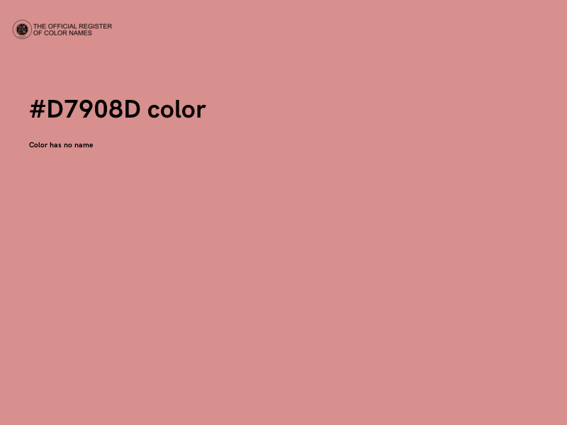 #D7908D color image