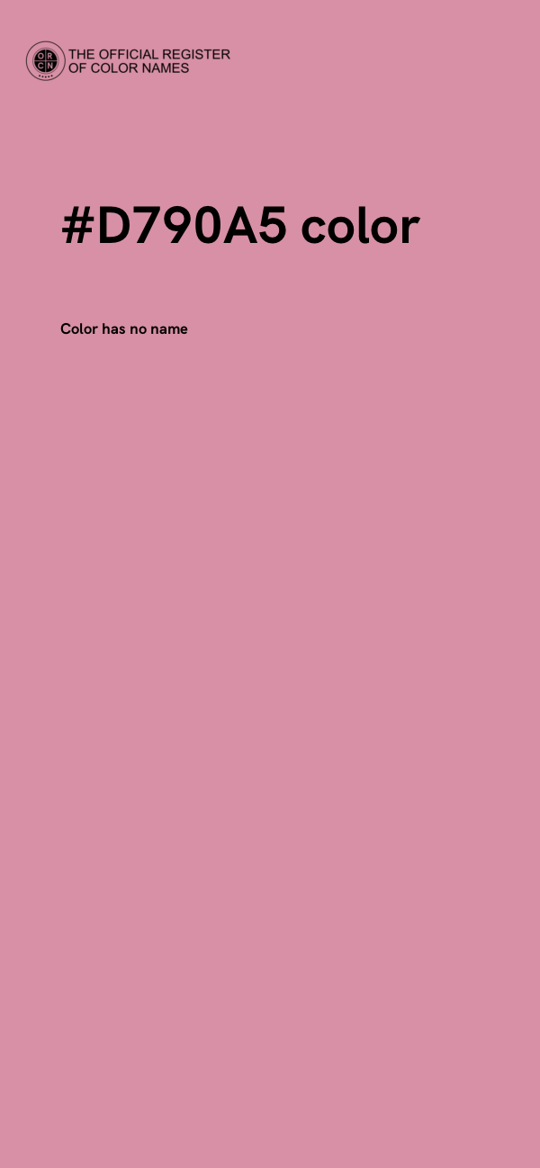 #D790A5 color image