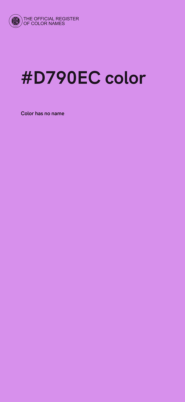 #D790EC color image