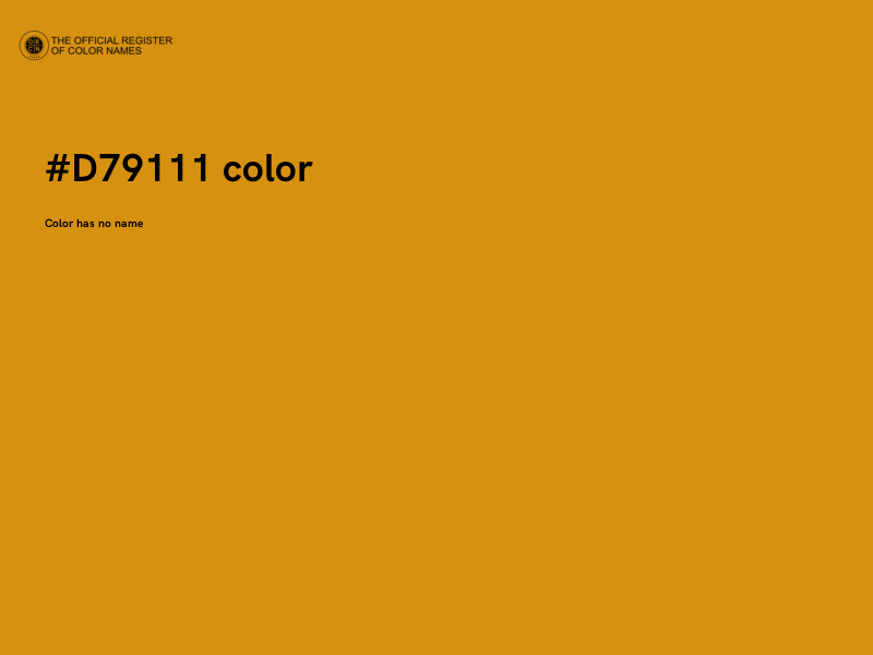#D79111 color image