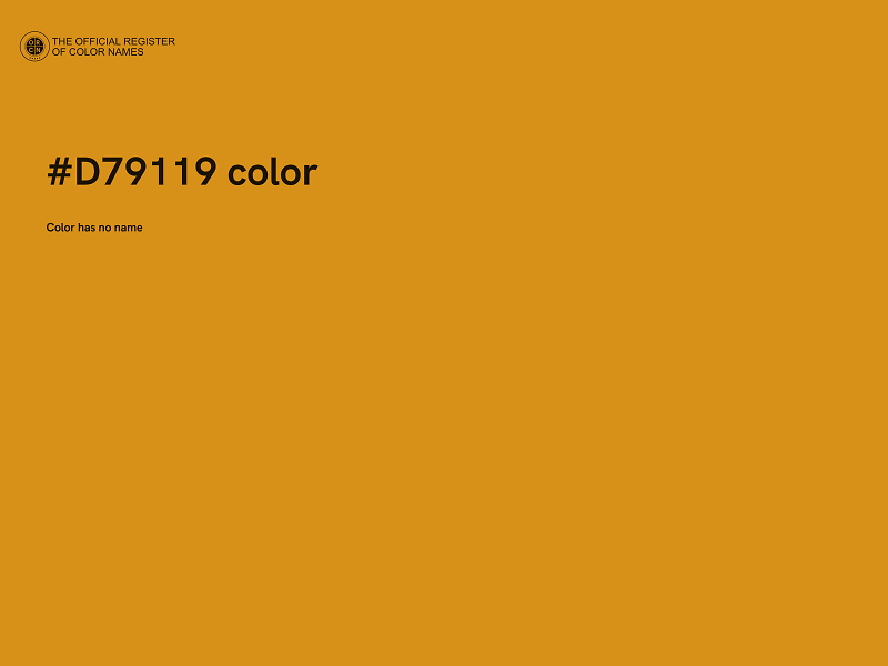 #D79119 color image