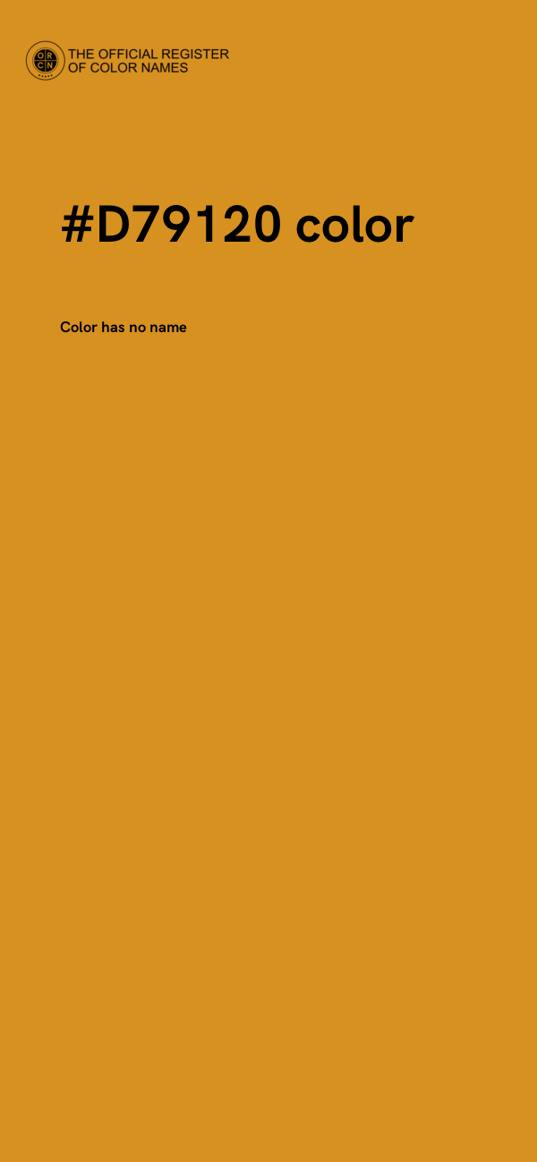 #D79120 color image