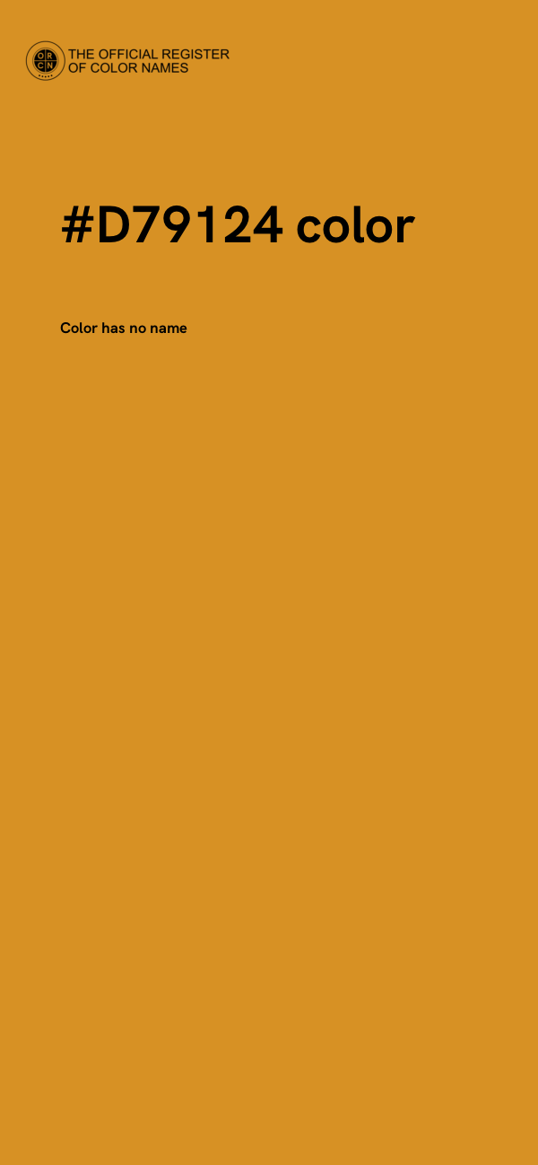 #D79124 color image