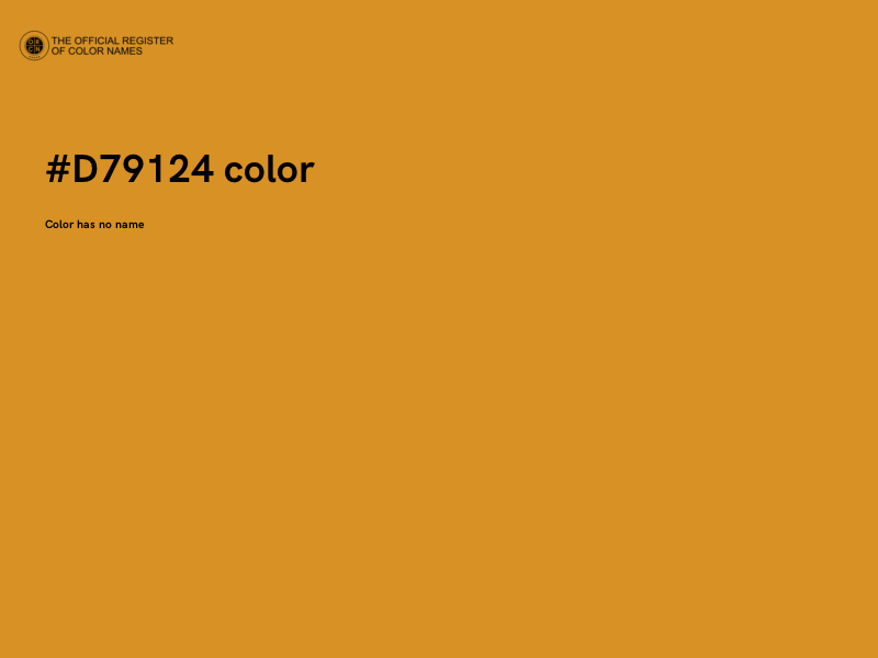 #D79124 color image