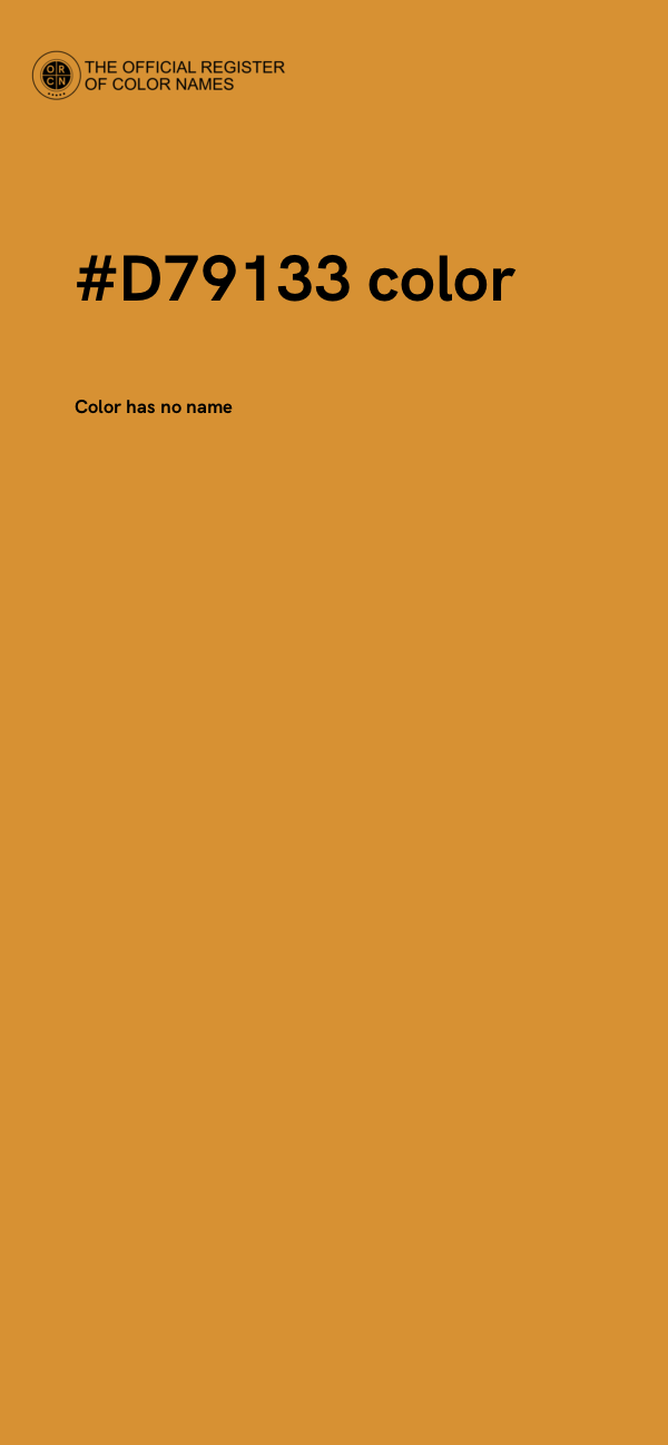#D79133 color image