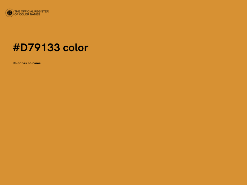 #D79133 color image