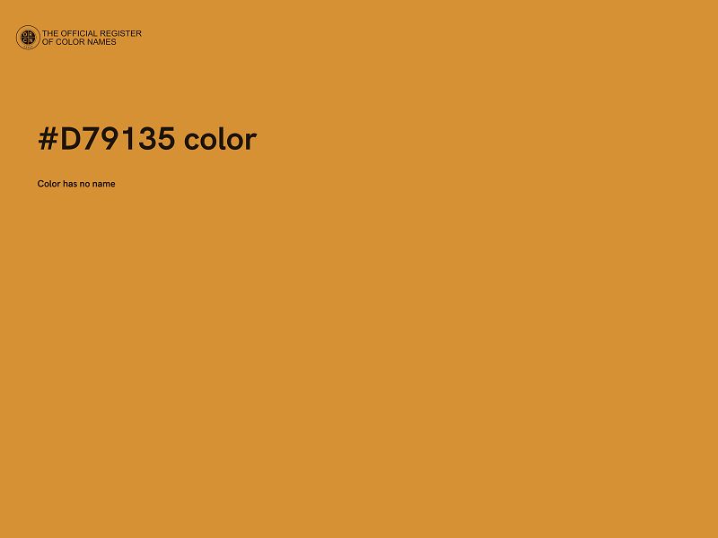 #D79135 color image