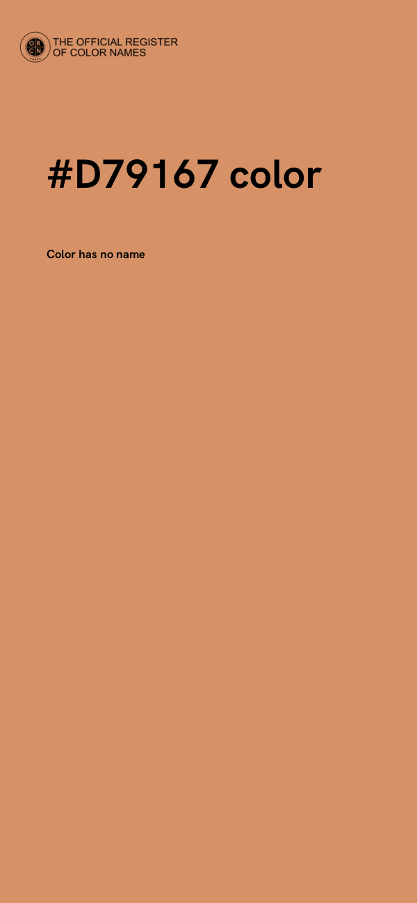 #D79167 color image