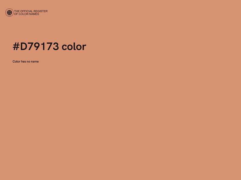 #D79173 color image