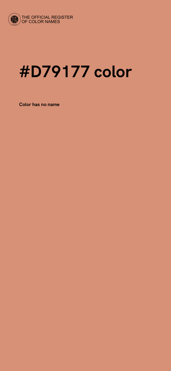 #D79177 color image