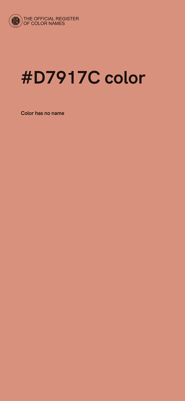#D7917C color image