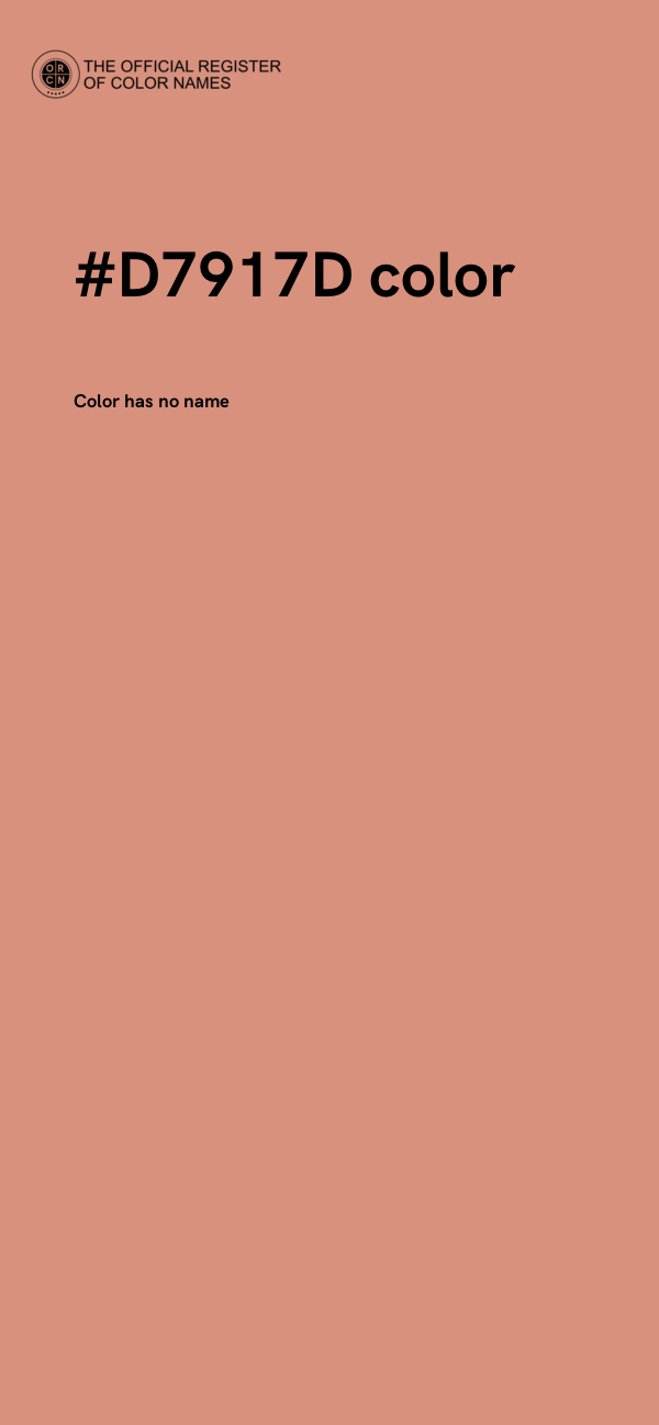 #D7917D color image