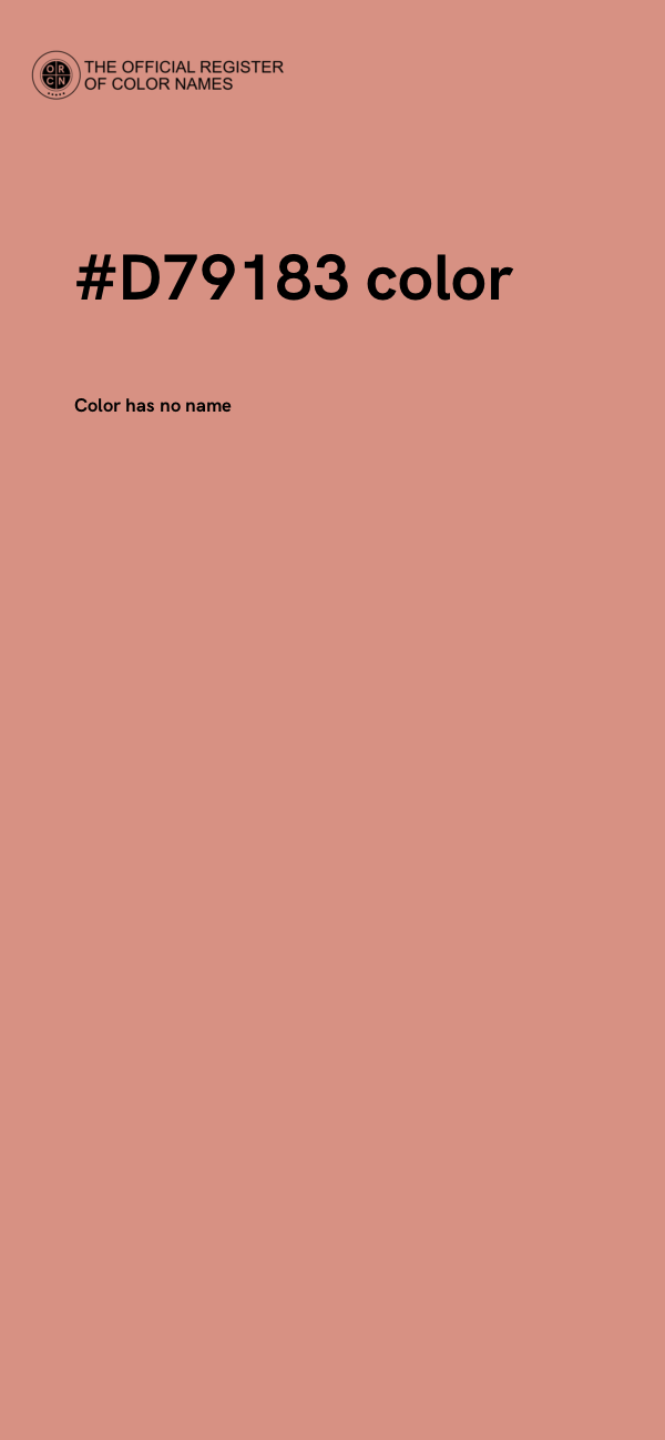 #D79183 color image