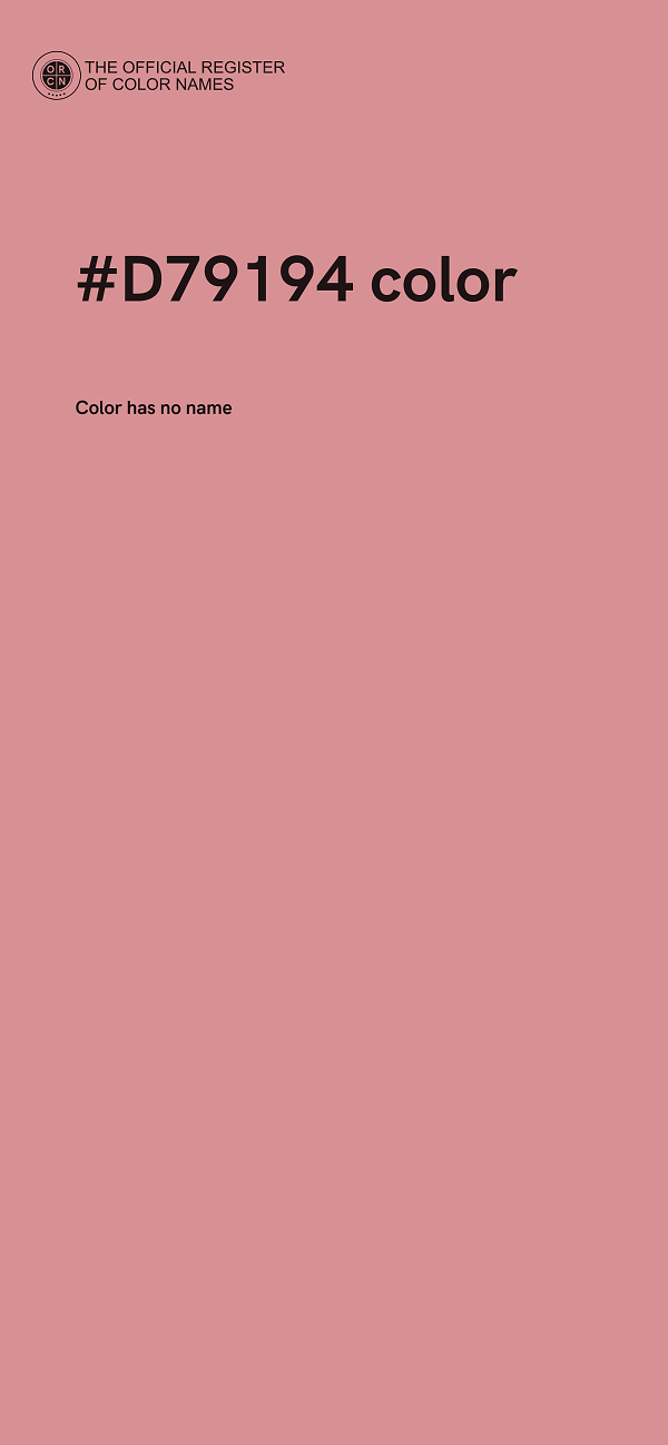 #D79194 color image