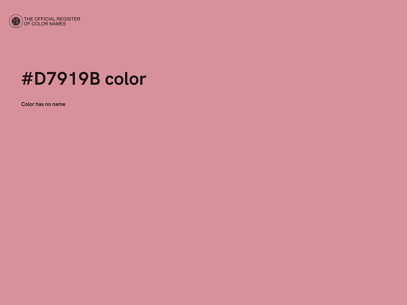 #D7919B color image
