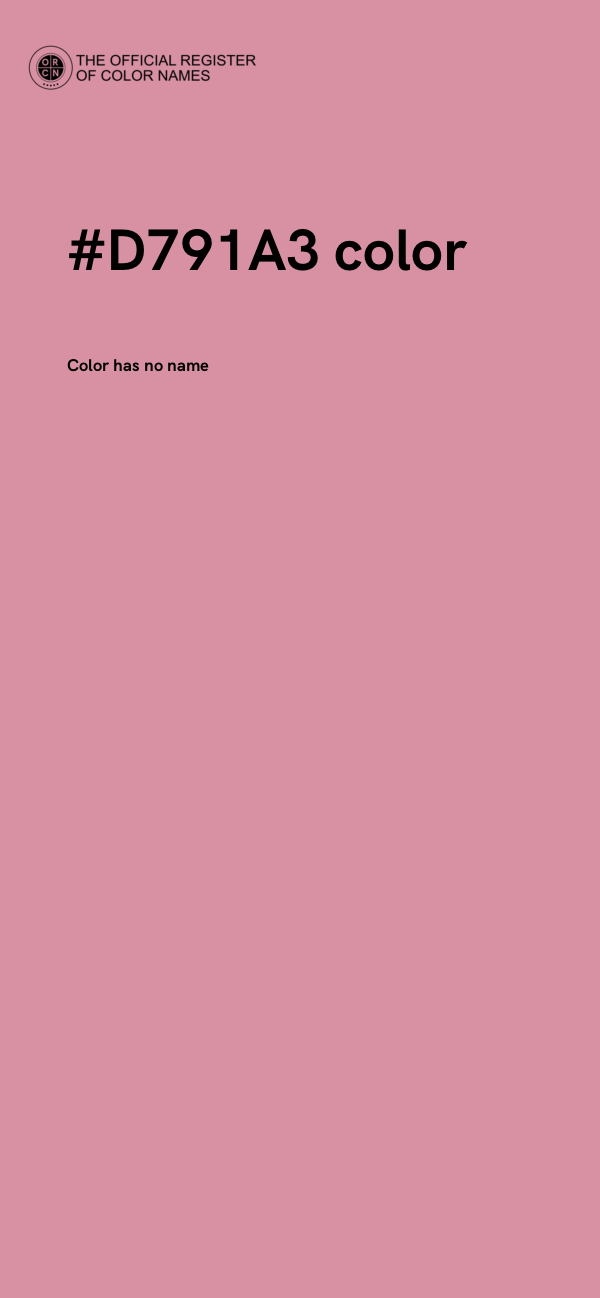 #D791A3 color image