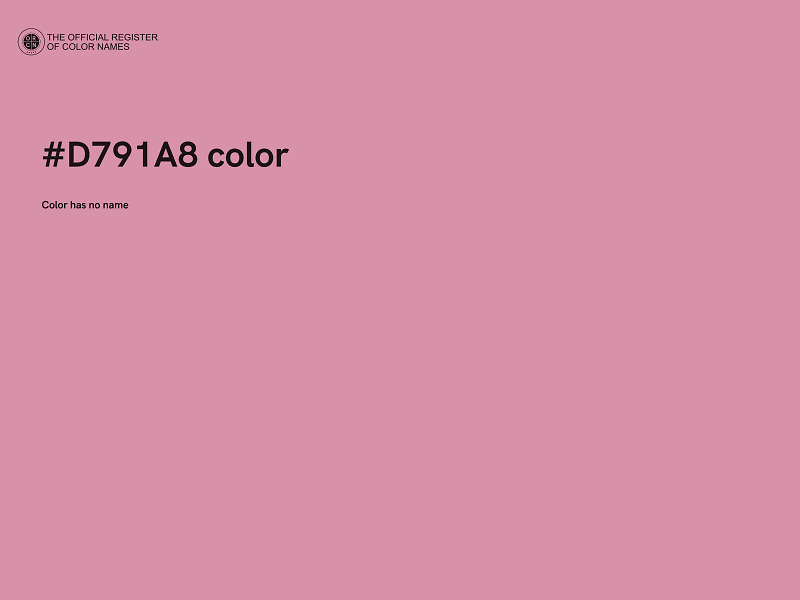 #D791A8 color image