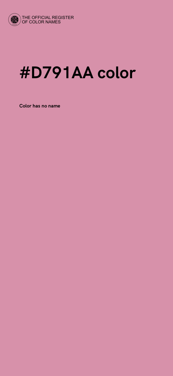 #D791AA color image