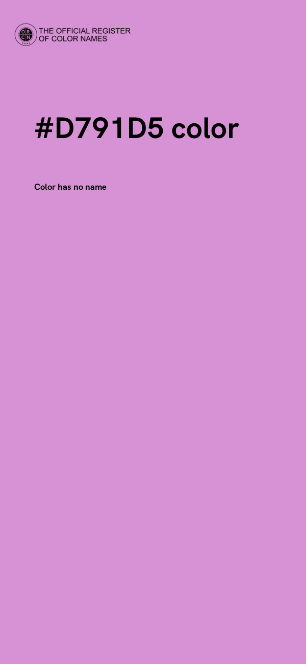 #D791D5 color image