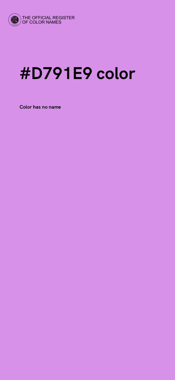 #D791E9 color image