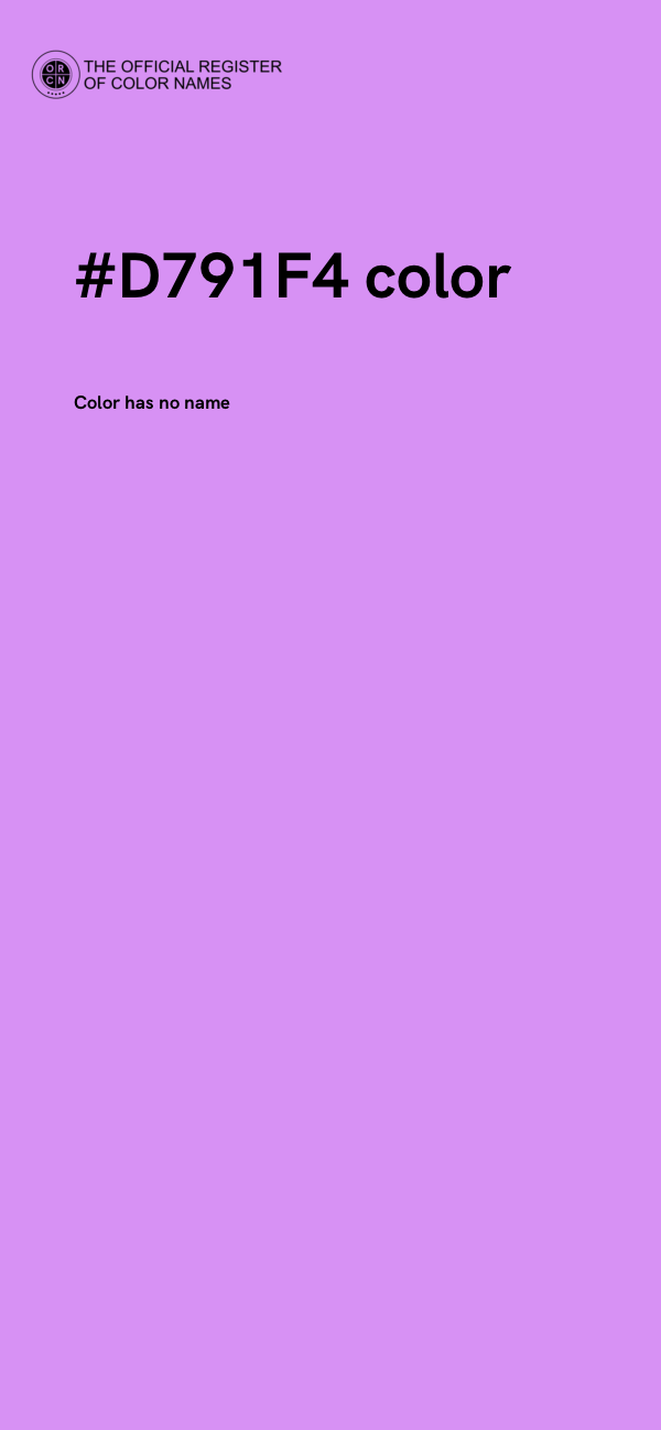 #D791F4 color image