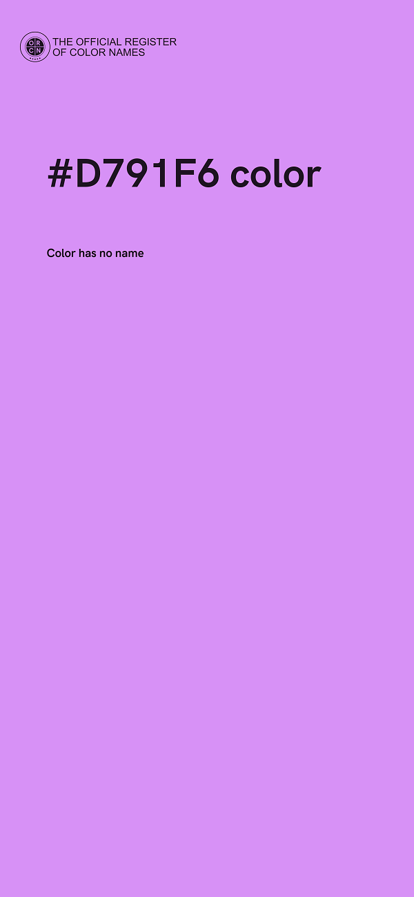 #D791F6 color image