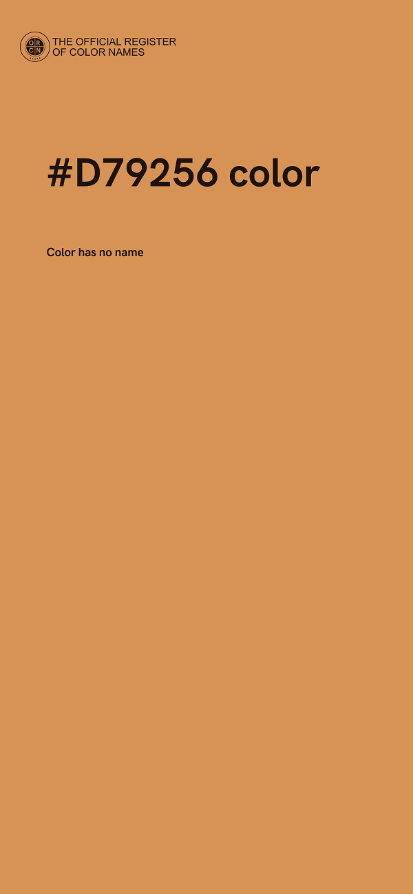 #D79256 color image