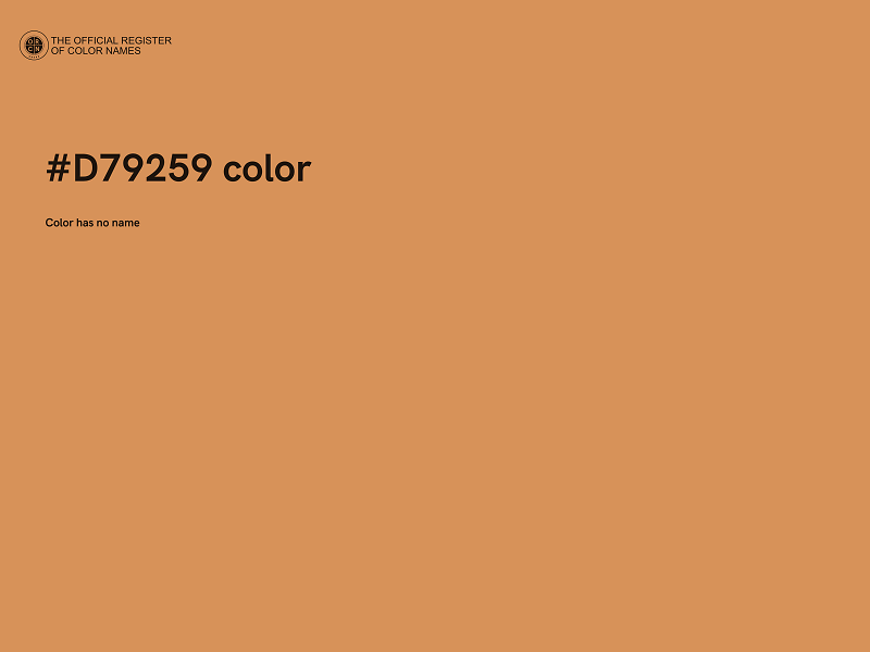 #D79259 color image