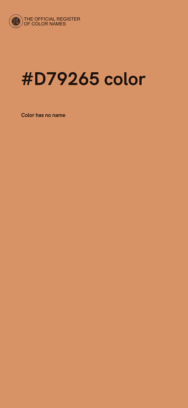 #D79265 color image