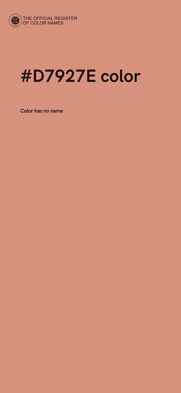 #D7927E color image