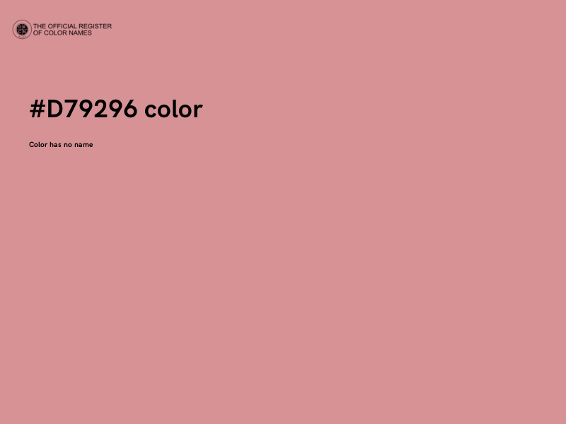 #D79296 color image
