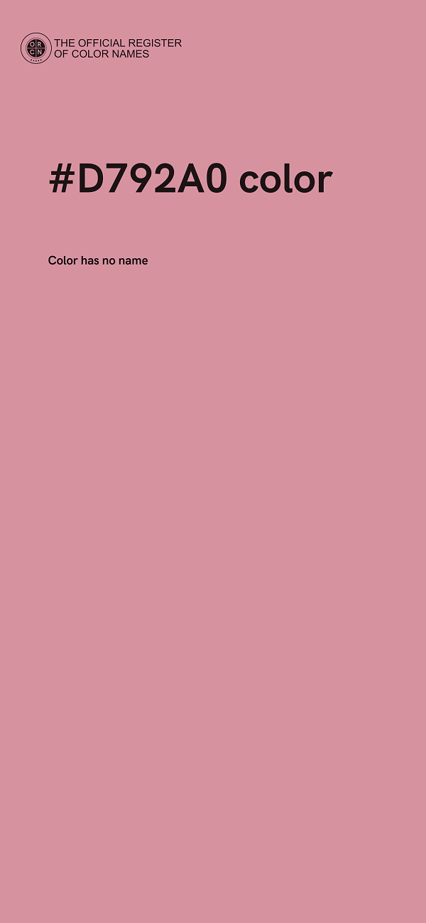 #D792A0 color image